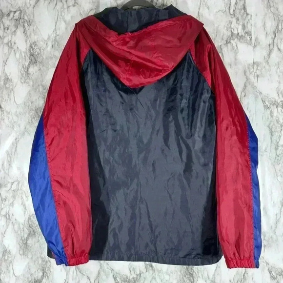 Distortion Comfort & Style Men's L  Hooded Windbreaker Anorak Jacket MS59 - Picture 2 of 6